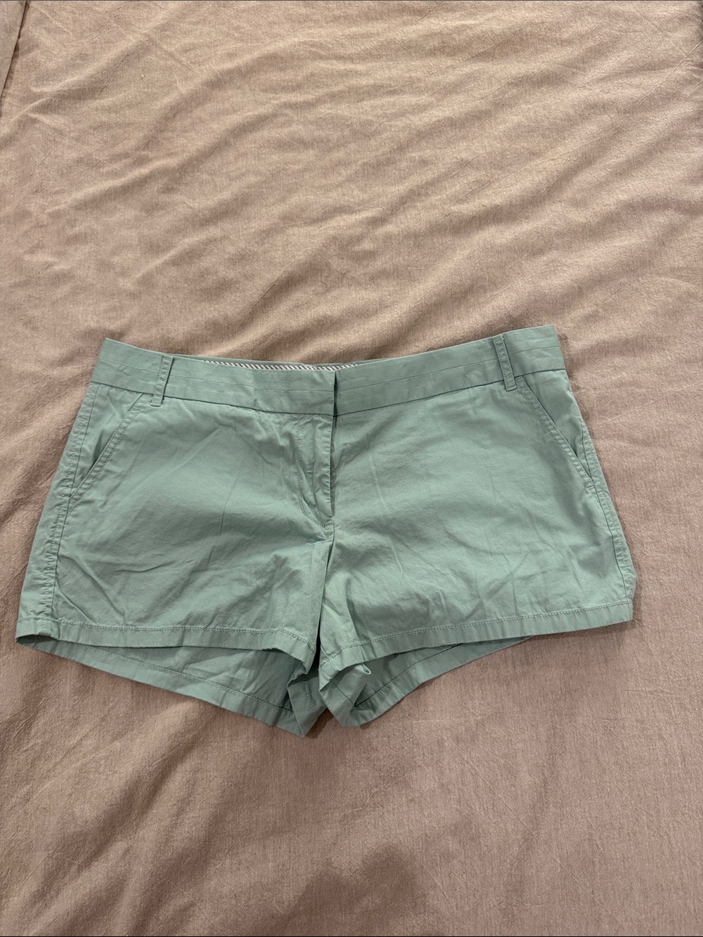 J. Crew - Light Green Blue Women's Cotton Shorts